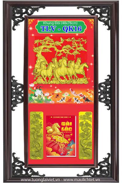 Bìa lịch khung nhựa Mã Đáo Thành Công