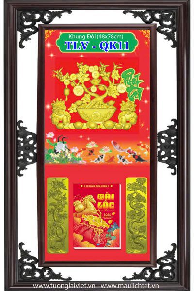 Bìa lịch khung nhựa Xuân Phát Tài
