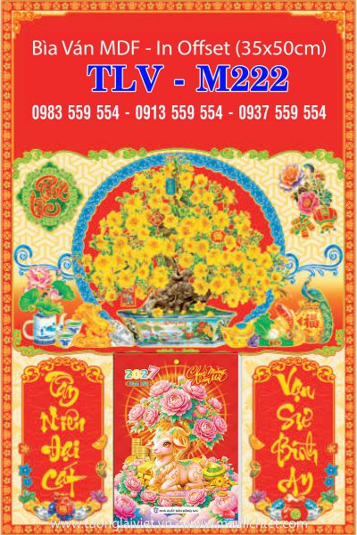 Bìa lịch tết 35×50 Tết An Khang