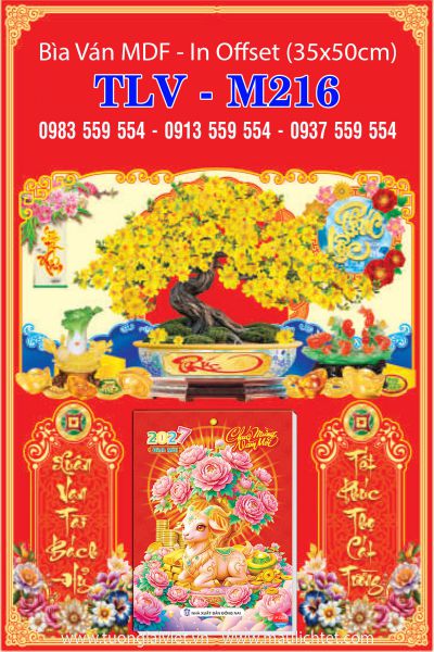 Bìa lịch tết 35×50 Xuân Đại Cát