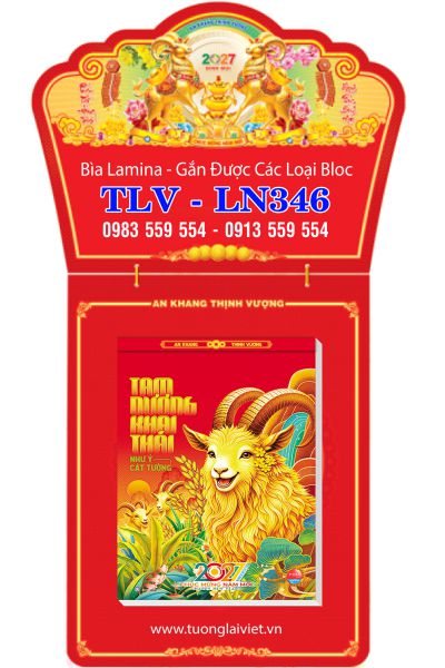 Bìa lịch tết laminate Khai Xuân Đại Cát