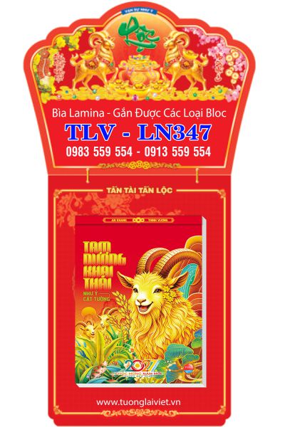 Bìa lịch tết laminate Khai Xuân Khởi Lộc