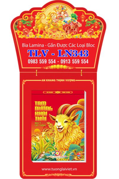 Bìa lịch tết laminate Xuân Phát Tài