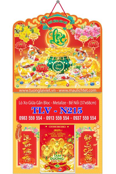 Bìa lịch tết lò xo Xuân Lộc Phát