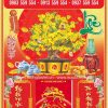 Bìa Lịch Tết Mai Vàng
