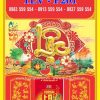 Bìa Lịch Trung 35x50 Chữ Lộc