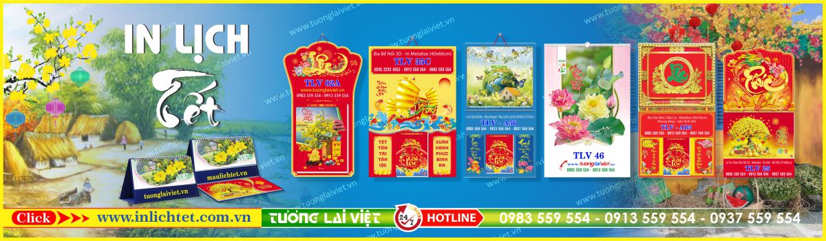 In Lịch Tết TLV
